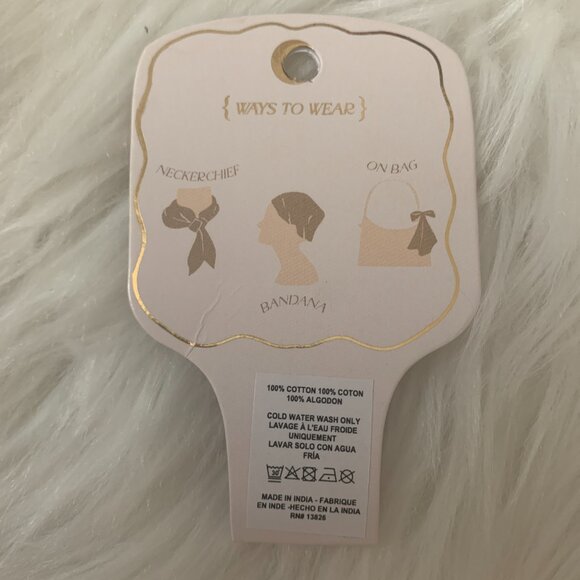 ANTHROPOLOGIE X MAEVE Dogs Printed Bandana Scarf - Picture 3 of 3